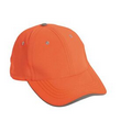 6 panel 100% Polyester Neon w/ Reflective Tape Cap